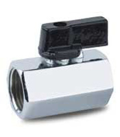 Toon details van Mini kogelkraan messing 2 x binnendraad Afbeeldingen van Mini kogelkraan messing 2 x binnendraad