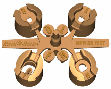 Afbeeldingen van 5000 MPR nozzle set groen