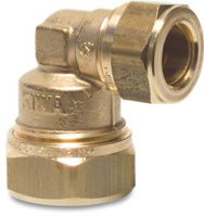 Toon details van Verlopende knie kopp. KIWA messing, 22mm x 15mm Afbeeldingen van Verlopende knie kopp. KIWA messing, 22mm x 15mm