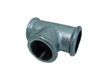 Toon details van Gegalvaniseerd t-stuk bi.dr.  1" x ½ " x 1 " Afbeeldingen van Gegalvaniseerd t-stuk bi.dr.  1" x ½ " x 1 "