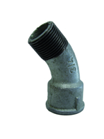 Toon details van Gegalvaniseerde bocht 45° bi.dr / bu.dr  1 ½  " Afbeeldingen van Gegalvaniseerde bocht 45° bi.dr / bu.dr  1 ½  "