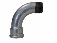 Toon details van Gegalvaniseerde bocht 90°, bi.dr x bu.dr.  ¼ " Afbeeldingen van Gegalvaniseerde bocht 90°, bi.dr x bu.dr.  ¼ "