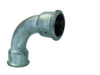 Toon details van Gegalvaniseerde bocht 90° bi.dr. / bi.dr.   2 ½ " Afbeeldingen van Gegalvaniseerde bocht 90° bi.dr. / bi.dr.   2 ½ "