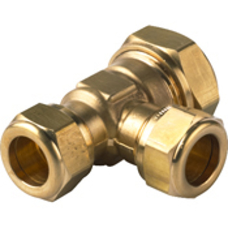 Picture of VSH verlopende T-koppeling 22 mm x 15 mm x 22 mm