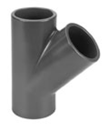Picture of PVC T-stuk 45°,75 mm, 10 bar, KIWA