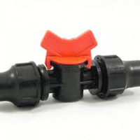 Toon details van PP kogelkraan 2 x knelverbinding 16 mm. Afbeeldingen van PP kogelkraan 2 x knelverbinding 16 mm.
