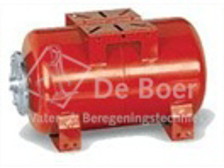 Afbeeldingen van Zilmet drukvat plaatstaal horizontaal, 100 liter, 1" bu.dr.