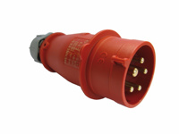 Toon details van Stekker 400 Volt 3P + N + A, 16 Amp. Afbeeldingen van Stekker 400 Volt 3P + N + A, 16 Amp.