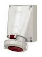 Toon details van Wandcontactdoos, 63A 4-Polig,  400V,  IP67 Afbeeldingen van Wandcontactdoos, 63A 4-Polig,  400V,  IP67