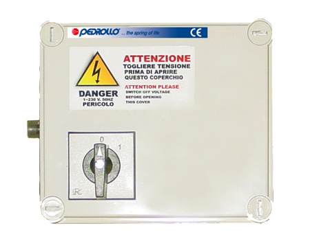 Picture of Aansluitkast Pedrollo QEM/3-100 t.b.v. bronpomp 3", 230 Volt, 1 PK